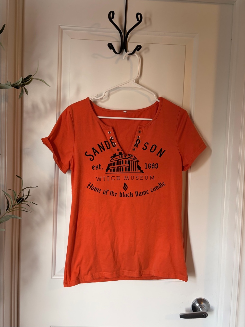 Orange 'Sanderson Witch Museum' Graphic Tee